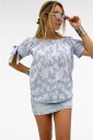 blusa con scollo elasticizzato madrid